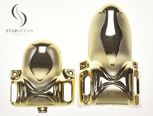 Gold Eco Friendly ABS Material Fixed Handle Coffin Decoration Hardware Wholesale 5#
