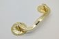 Highly Polished European Style Gold Plated Metal Coffin Handles Exquisite ZH009A