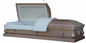 Silver Finish 20 Gauge Casket Pearl Crepe Interior With 11# Stationary Hardware