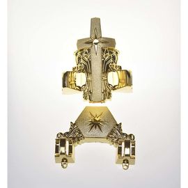 De Doodskistornamenten die van het sterontwerp 12# in Gouden het Eindigen Kisthoek passen